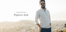Load image into Gallery viewer, The Popover in Antique Blue Stripe