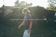 Load image into Gallery viewer, Sun Bleached Indigo Linen and Cotton Leisure Shorts