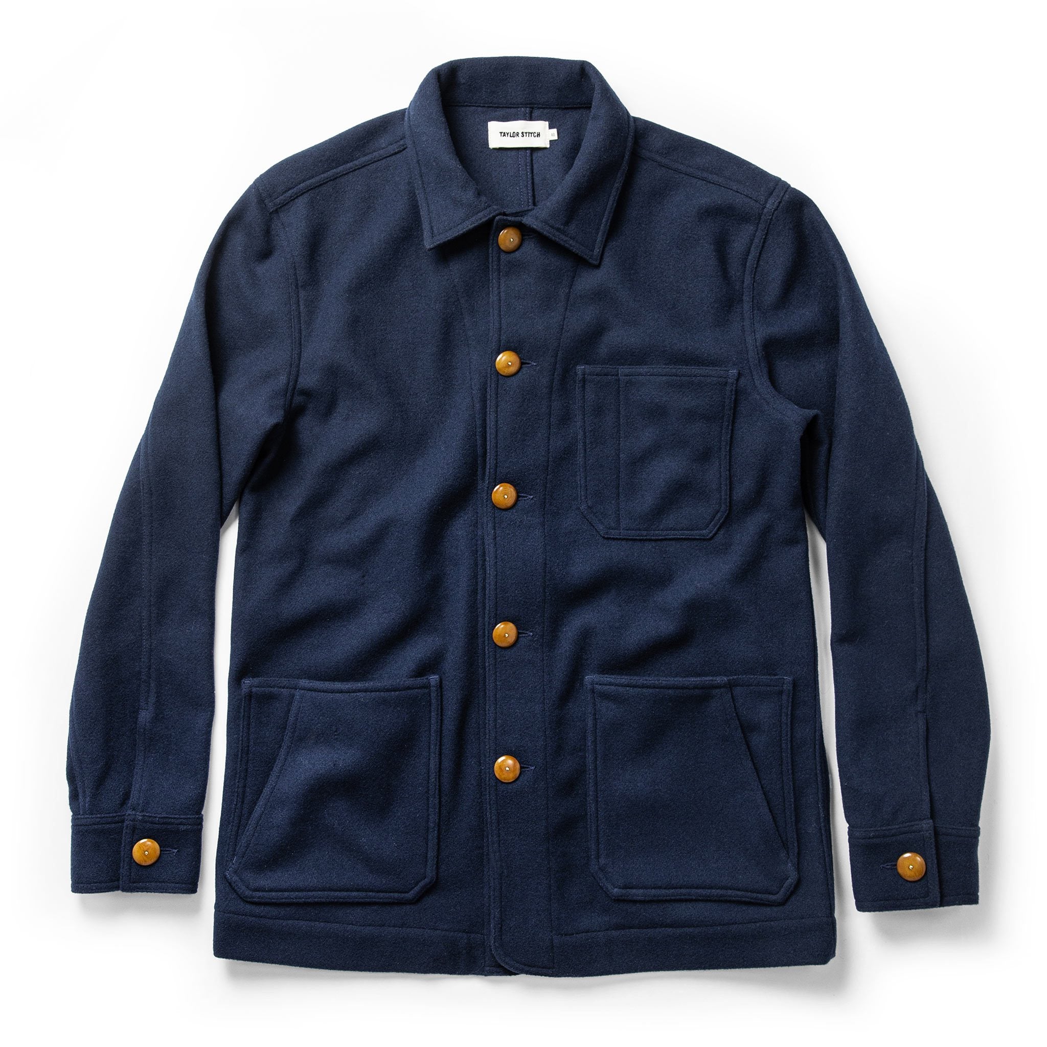 The Ojai Jacket in Navy Boiled Wool