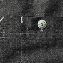 Load image into Gallery viewer, The Short Sleeve Popover in Charcoal Chambray
